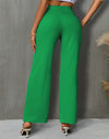 High Waist Straight Pants