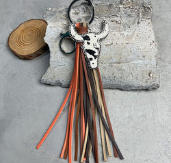 Bull Shape Fringe Key Chain