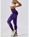 Tie Dye Wide Waistband Active Leggings