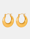 18K Gold-Plated Huggie Earrings