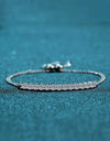 Adored Moissanite Sterling Silver Bracelet