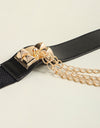 Elastic Belt with Chain