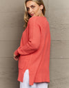 Zenana Bright & Cozy Full Size Waffle Knit Cardigan