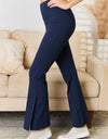 Kimberly C Full Size Wide Waistband Slit Flare Pants