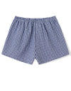 Plaid Elastic Waist Shorts