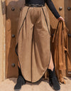 Plus Size Slit Wide Leg Pants