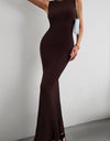 Devine Round Neck Sleeveless Maxi Fishtail Dress