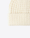 Waffle-Knit Cuff Beanie