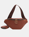 PU Leather Sling Bag with Small Purse