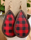 PU Teardrop Earrings