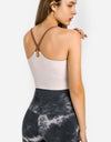 Crisscross Back Scoop Neck Sports Cami