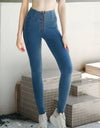 Zip High Waist Skinny Pants