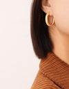 Titanium Steel Gold-Plated Earrings