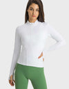 Half Zip Thumbhole Sleeve Sports Top