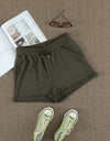 Drawstring Waist Cuffed Shorts