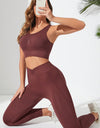 Ribbed Tank and Active Leggings Set