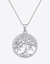 Adored 925 Sterling Silver Moissanite Tree Pendant Necklace