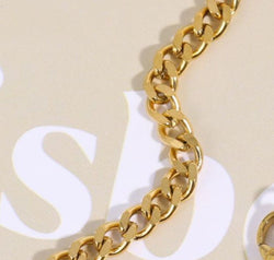 Inlaid Zircon Stainless Steel Necklace