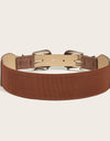 Double Buckle PU Leather Belt