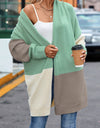 Color Block Long Sleeve Cardigan