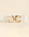 Zinc Alloy Buckle Elastic Wide Belt