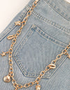 Sea Element Charm Iron Chain Belt