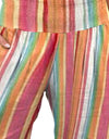 Plus Size Striped Wide Leg Pants