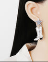 Boot Alloy Dangle Earrings