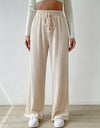 Drawstring Wide Leg Pants