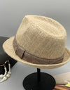 Short Brim Jute Cloth Hat