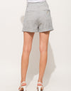 And The Why Pin Striped High Waist Rolled Shorts