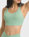 Breathable Crisscross Back Sports Bra