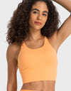 Crisscross Back Ladder Detail Sports Bra