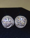 6 Carat Moissanite 925 Sterling Silver Earrings