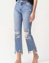 Lovervet High Rise Distressed Straight Jeans