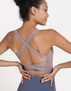 Crisscross Open Back Cropped Sports Cami