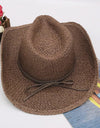 Tied Adjustable Lala Grass Woven Hat