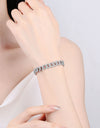 4.63 Carat Moissanite 925 Sterling Silver Bracelet