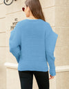 Woven Right Puff Sleeve V-Neck Fuzzy Cardigan