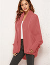 Open Front Batwing Sleeve Cardigan