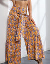 Printed High-Rise Tied Culottes