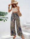 Printed Wide Leg Pants