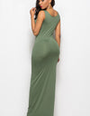 Scoop Neck Wide Strap Maxi Dress