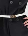 Alloy Buckle PU Belt