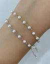 925 Sterling Silver Pearl Bracelet