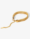 18K Gold-Plated Wide Chain Bracelet