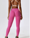 Slim Fit Wide Waistband Sports Leggings