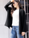 Tied Open Front Long Sleeve Cardigan