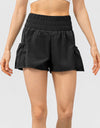 Elastic Waist Pocketed Active Shorts