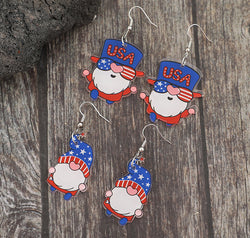 2 Pair Acrylic Gnome Earrings